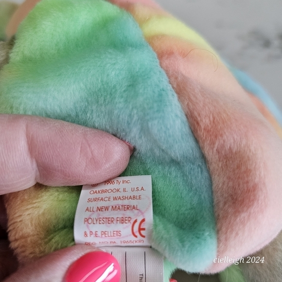 Peace The Bear Beanie Baby and Beanie Buddy Set - Picture 15 of 15